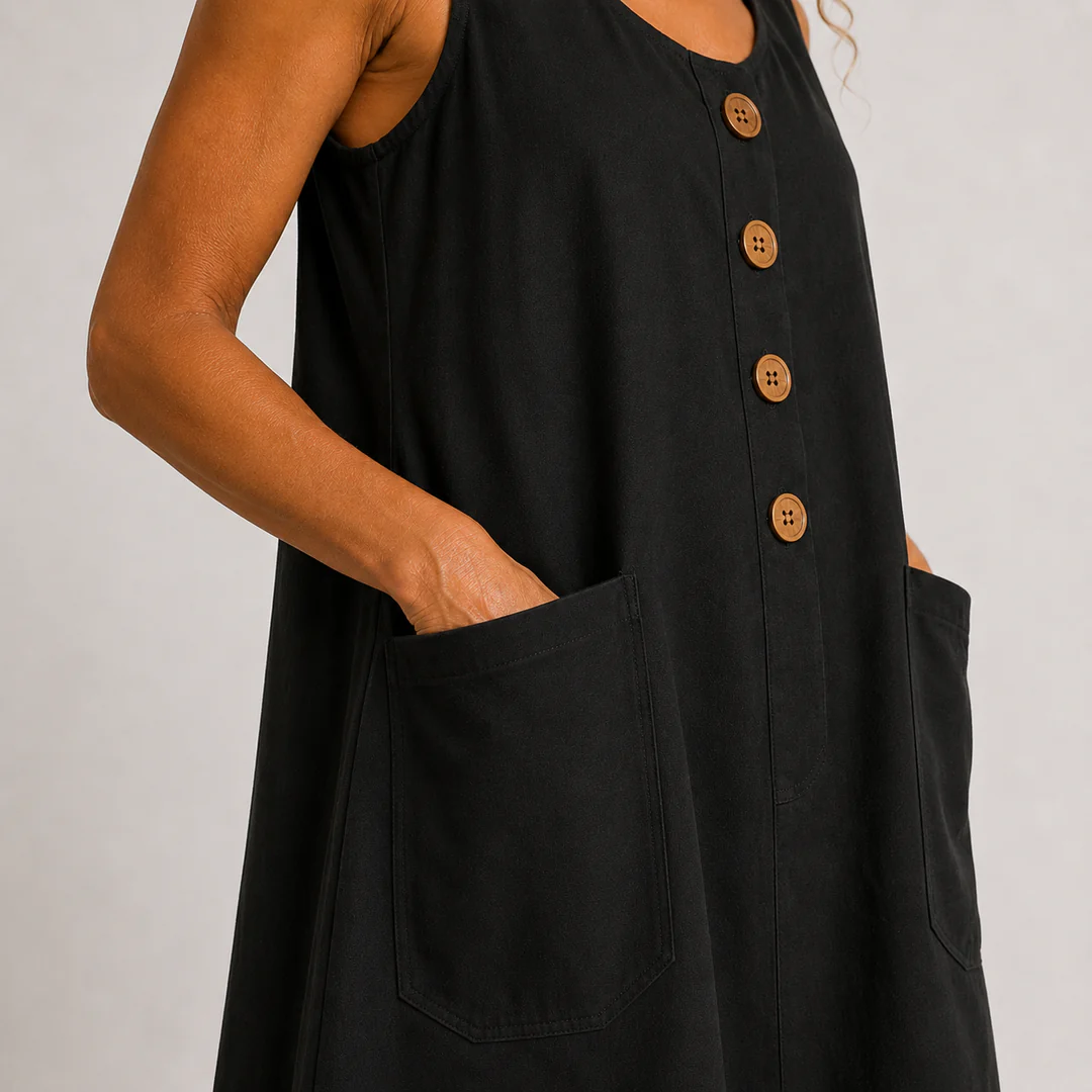 Maud | Vestido de algodón y lino
