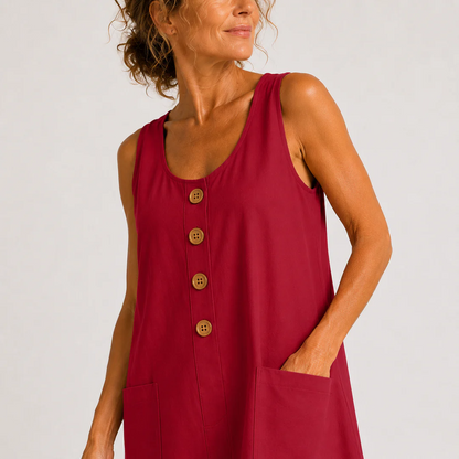 Maud | Vestido de algodón y lino