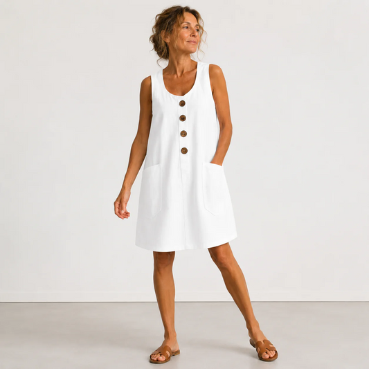 Maud | Vestido de algodón y lino