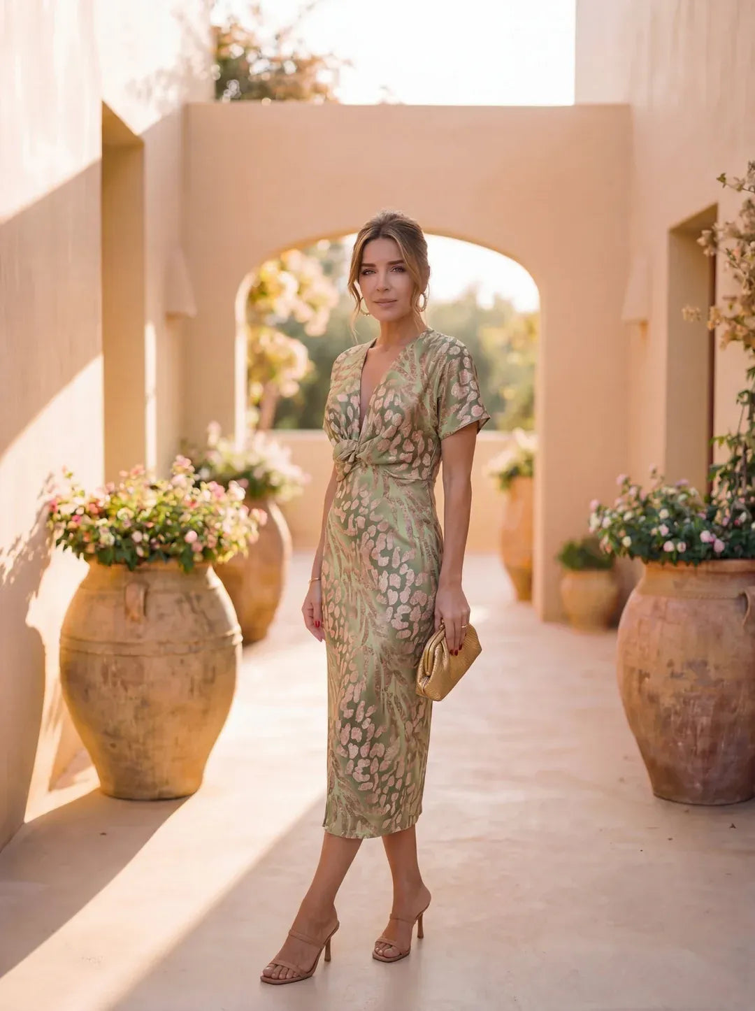 Antonella | Elegante vestido de tejido ligero y fluido