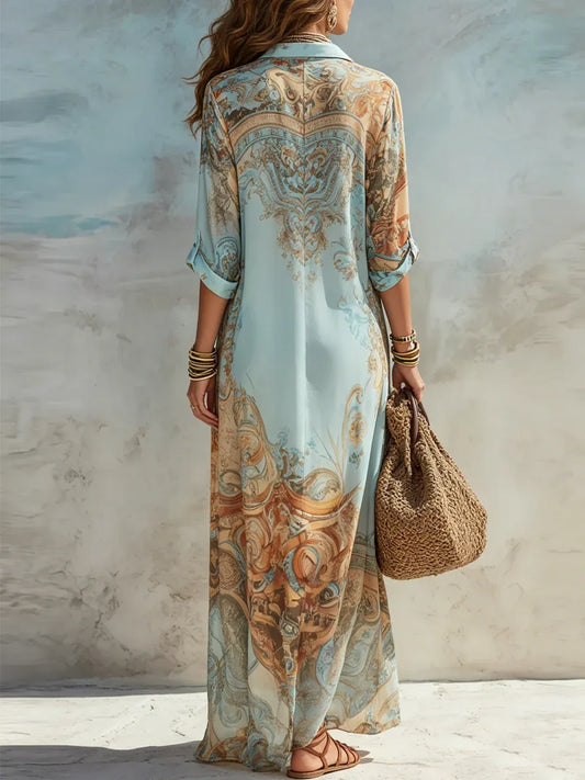 Lorna | Vestido tipo camisero Mediterráneo